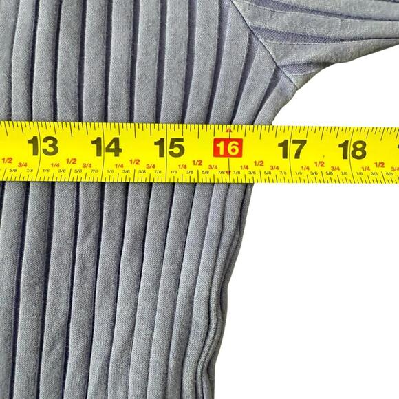 Knox Rose Lavender Ribbed Long Sleeve Top Women’s L - Picture 4 of 5